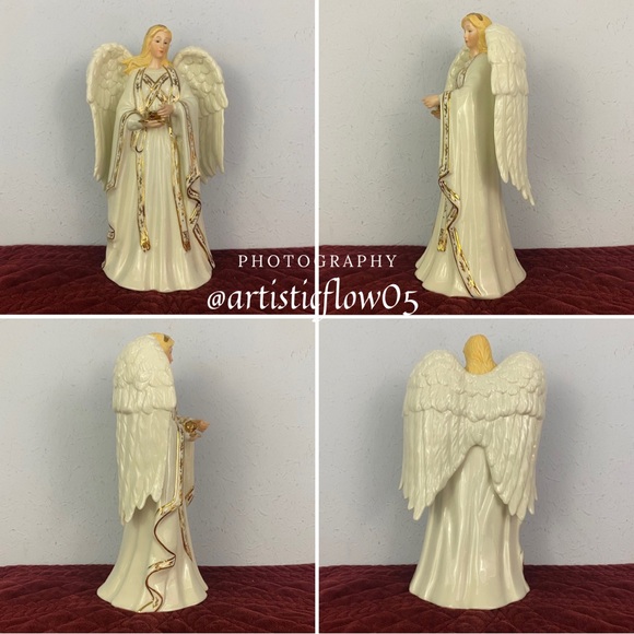 NEW! Vintage! Rare! Dillard's Trimmings Musical Angel Figurine Plays Noel (HG6) - Picture 7 of 7